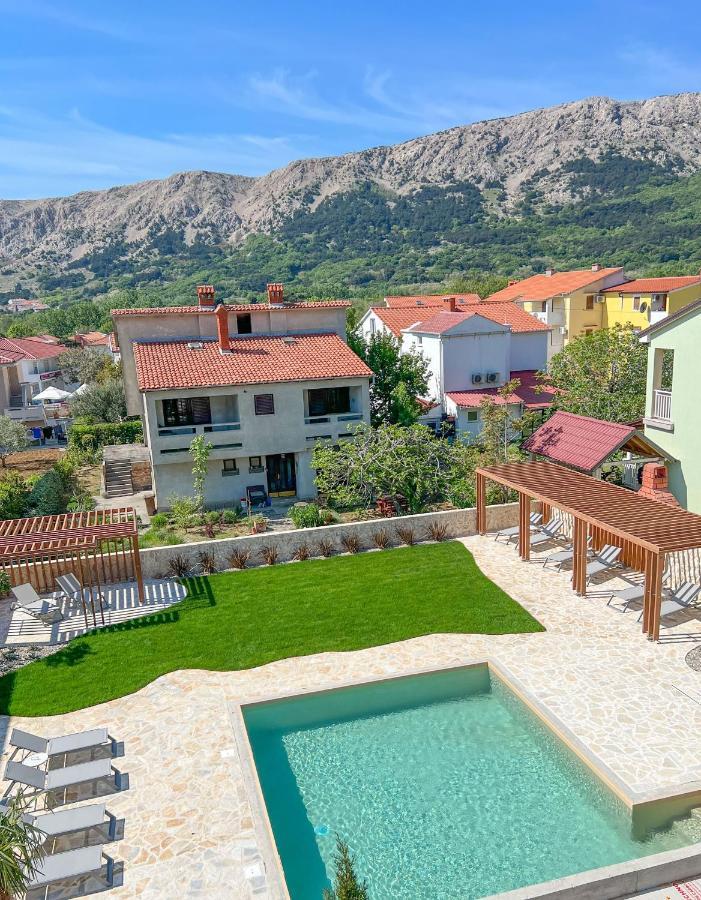 Apartment Baska Mit Poolarea - Krk, Kroatien Exterior foto